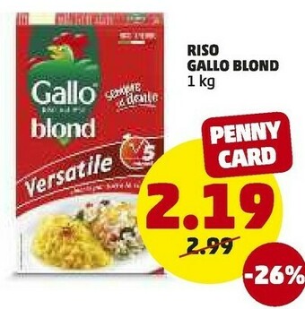 PENNY Gallo Riso Blond 1000 G(ml) offerta