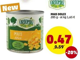 PENNY Ortomio Mais Dolce offerta