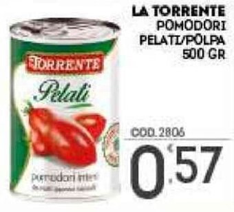 Eurocash La Torrente Pomodori Pelati/Polpa 500 gr offerta