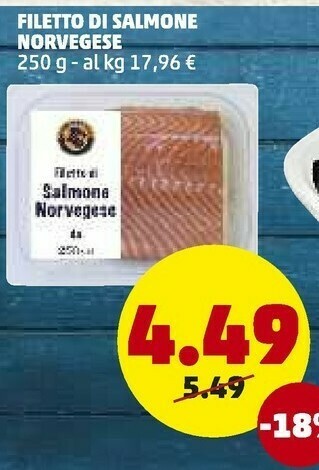 PENNY Filetto Di Salmone Norvegese offerta