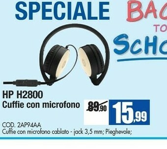 Wellcome HP Cuffie offerta