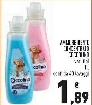 Conad Superstore Coccolino Ammorbidente Concentrato offerta