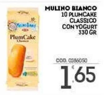 Eurocash Mulino Bianco 10 Plumcake Classico con Yogurt 330 gr offerta