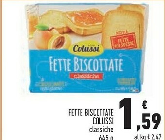 Conad Superstore Colussi Fette Biscottate Classiche offerta