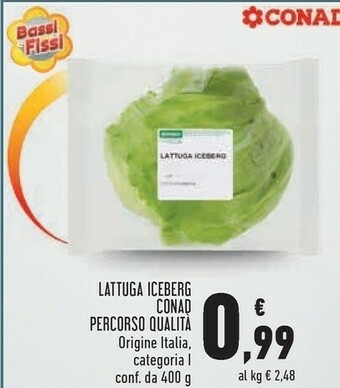 Conad Superstore Conad Lattuga Iceberg Percorso Qualita offerta