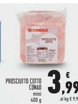 Conad Prosciutto Cotto offerta