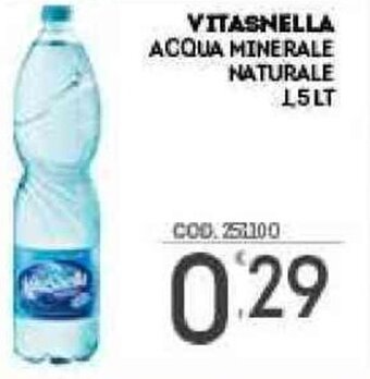 Eurocash Vitasnella Acqua Minerale Naturale 1,5 lt offerta