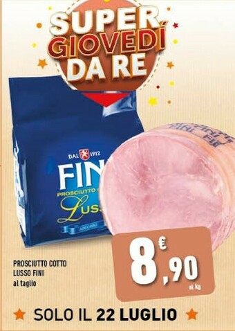 Conad Fini Modena Prosciutto cotto offerta