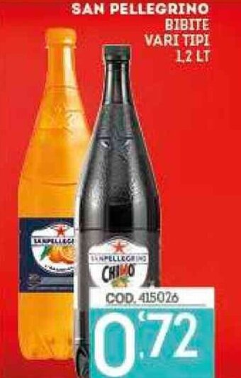 Eurocash San Pellegrino Bibite Vari Tipi 1,2 Lt offerta