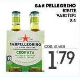 Eurocash San Pellegrino Bibite Vari Tipi x 4 offerta