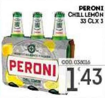 Eurocash Peroni Chill Lemon 33 cl x 3 offerta
