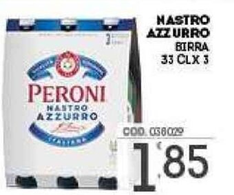 Eurocash Nastro Azzurro Birra 33 cl x 3 offerta