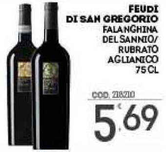 Feudi Di San Gregorio Falanghina Del Sannio/Rubrato Aglianico 75 cl