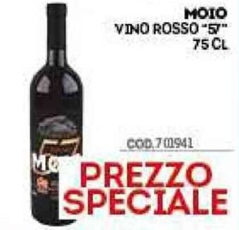 Eurocash Moio Vino Rosso "57" 75 cl offerta