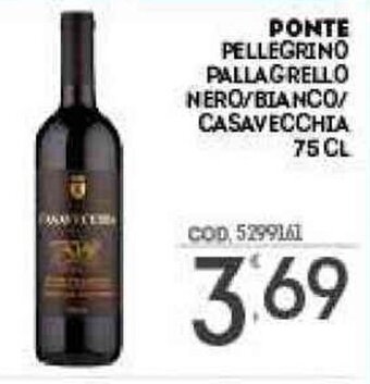 Ponte Pellegrino Pallagrello Nero/Bianco/Casavecchia 75 cl