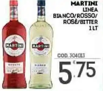 Eurocash Martini Linea Bianco/Rosso/Rosè/Bitter 1 Lt offerta