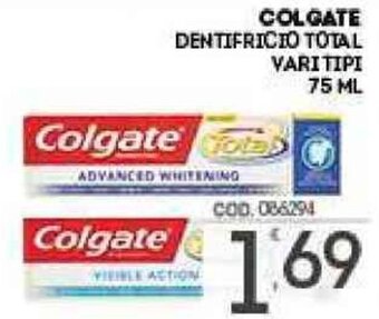 Eurocash Colgate Dentifricio Total Vari Tipi 75 ml offerta