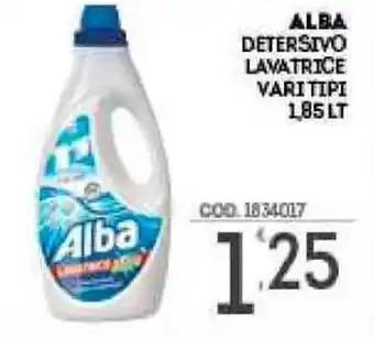 Alba Detersivo Lavatrice Vari Tipi 1,85 Lt