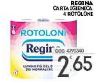 Eurocash Regina Carta Igienica 4 Rotoloni offerta