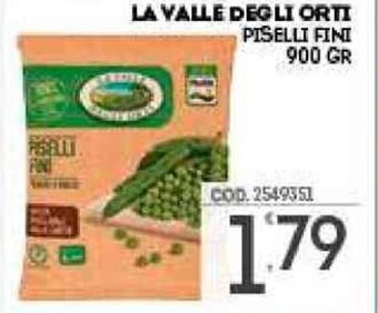 Eurocash La Valle Degli Orti Piselli Fini 900 gr offerta