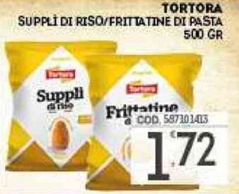 Eurocash Tortora Supplì di Riso/Frittatine di Pasta 500 gr offerta