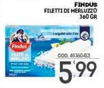 Eurocash Findus Filetti di Merluzzo 360 gr offerta