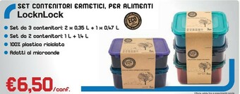 Conad Locknlock Set Contenitori Ermetici, Per Alimenti offerta