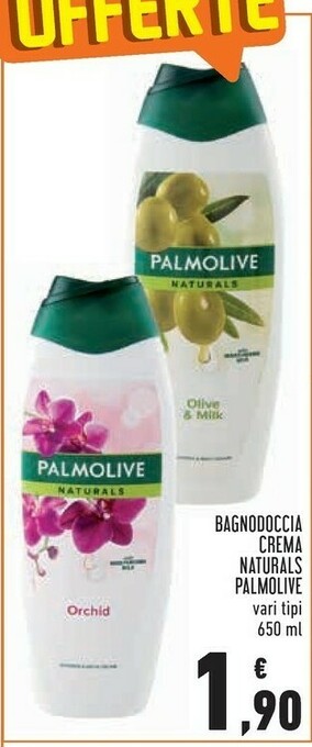 Conad Palmolive Naturals Bagnodoccia Crema Naturals offerta