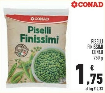 Conad Conad - Piselli Finissimi Surgelati 750 G(ml) offerta