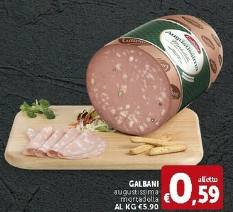 Deco Supermercati Galbani Augustissima Mortadella offerta