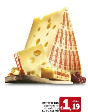 Deco Supermercati Switzerland Emmentaler Originale DOP offerta