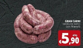 Deco Supermercati Gran Carni Salsiccia Suino Con Friarielli offerta