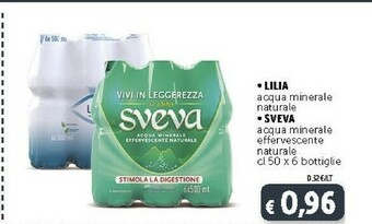 Deco Supermercati Lilia Acqua Minerale Naturale offerta