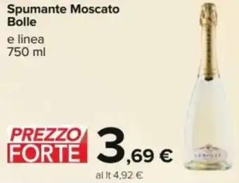 Carrefour Spumante Moscato Bolle E Linea 750 ml offerta
