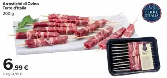 Carrefour Terre D'Italia Arrosticini di Ovino 200 g offerta