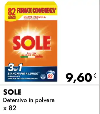 Iper Tosano Sole Detersivo in polvere x 82 offerta
