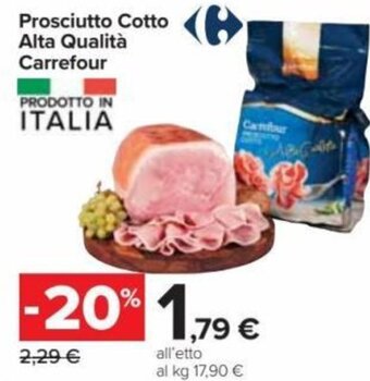 Carrefour Prosciutto Cotto Alta Qualità Carrefour offerta