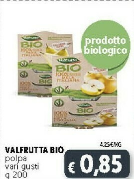 Deco Supermercati Valfrutta Bio Pesca 200 G(ml) offerta
