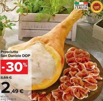 Carrefour Prosciutto San Daniele DOP offerta