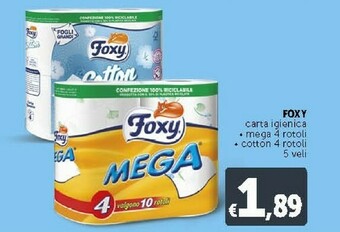 Deco Supermercati Foxy Carta Igienica offerta