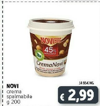 Deco Supermercati Novi Crema 45% Nocciole 200 G(ml) offerta