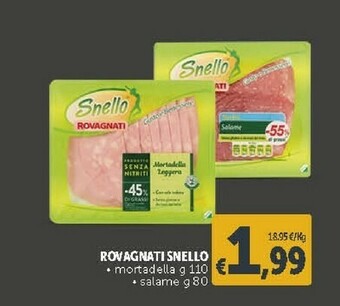 Deco Supermercati Rovagnati Snello Salame offerta