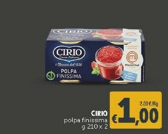 Deco Supermercati Cirio La Finissima Polpa offerta