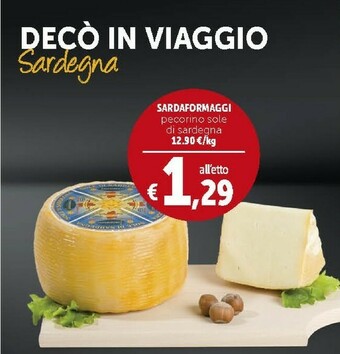 Deco Supermercati Sardaformaggi Pecorino Sole Di Sardegna offerta