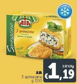 Deco Supermercati Aia Spinacine Cotoletta Con Pollo E Tacchino E Spinaci In Foglia Spinacine 300 G(ml) offerta