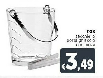 Deco Supermercati Cok Secchiello Porta Ghiaccio Con Pinza offerta