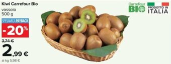 Carrefour Carrefour Bio Kiwi Vassoio 500 g offerta