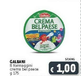 Deco Supermercati Galbani Crema Bel Paese Formaggini 175 G(ml) offerta