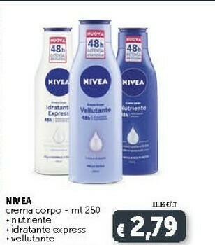 Deco Supermercati Nivea Crema Corpo Nutriente/ Idratante Express/ Vellutante offerta