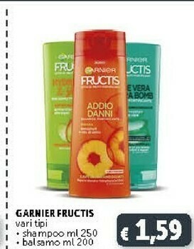 Deco Supermercati Garnier Fructis Shampoo/ Balsamo offerta